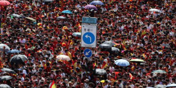 Live streaming van de wereldkampioenenparade van het Spaanse nationale team in Madrid
