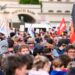 Blokkade van demonstranten bij extreemrechtse AfD-conferentie in Erfurt
