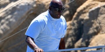 Het oog van Michael Jordan’s auto op Mykonos