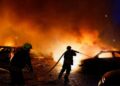 Ramp in Kiev: explosies en branden door Russische raketaanval