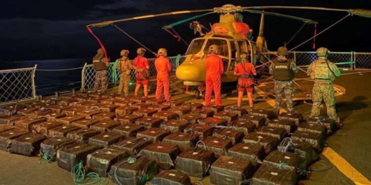 Mexicaanse autoriteiten nemen 37 miljoen dollar aan cocaïne in beslag, 4 arrestaties