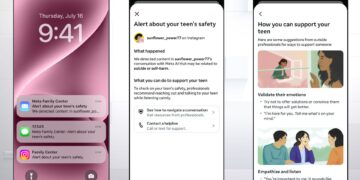 Instagram waarschuwt ouders voor tienergebruik van AI-chatbot over zelfmoord of zelfbeschadiging.