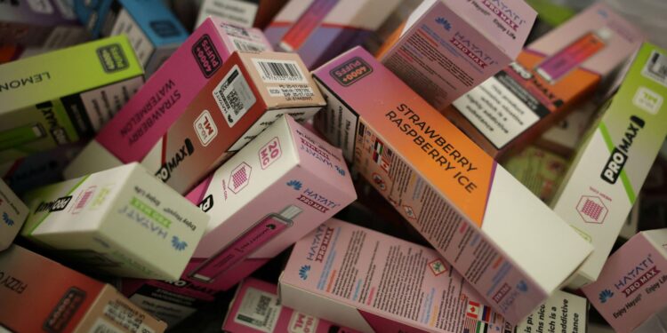 Beperkingen op smaken en verpakkingen van vaping om kinderen af te schrikken
