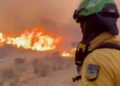 Grote brand dwingt evacuatie van 3.500 inwoners bij Madrid