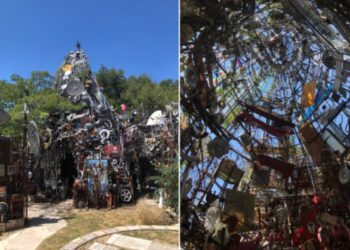De Kathedraal van Junk: geopend voor donaties in Texas
