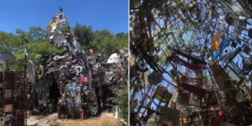 De Kathedraal van Junk: geopend voor donaties in Texas
