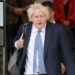 Boris Johnson in Oekraïne: trein geraakt door Russische drone.