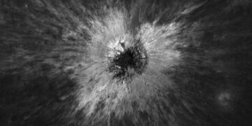Reusachtige asteroïde raakt maan in uniek moment