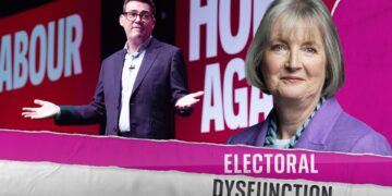 Burnham geeft Labour post-overwinnings euforie die ontbreekt onder Starmer, zegt peer.
